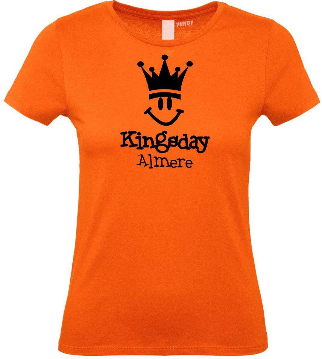 Dames t-shirt Almere Smiley | Oranje Dames | maat S
